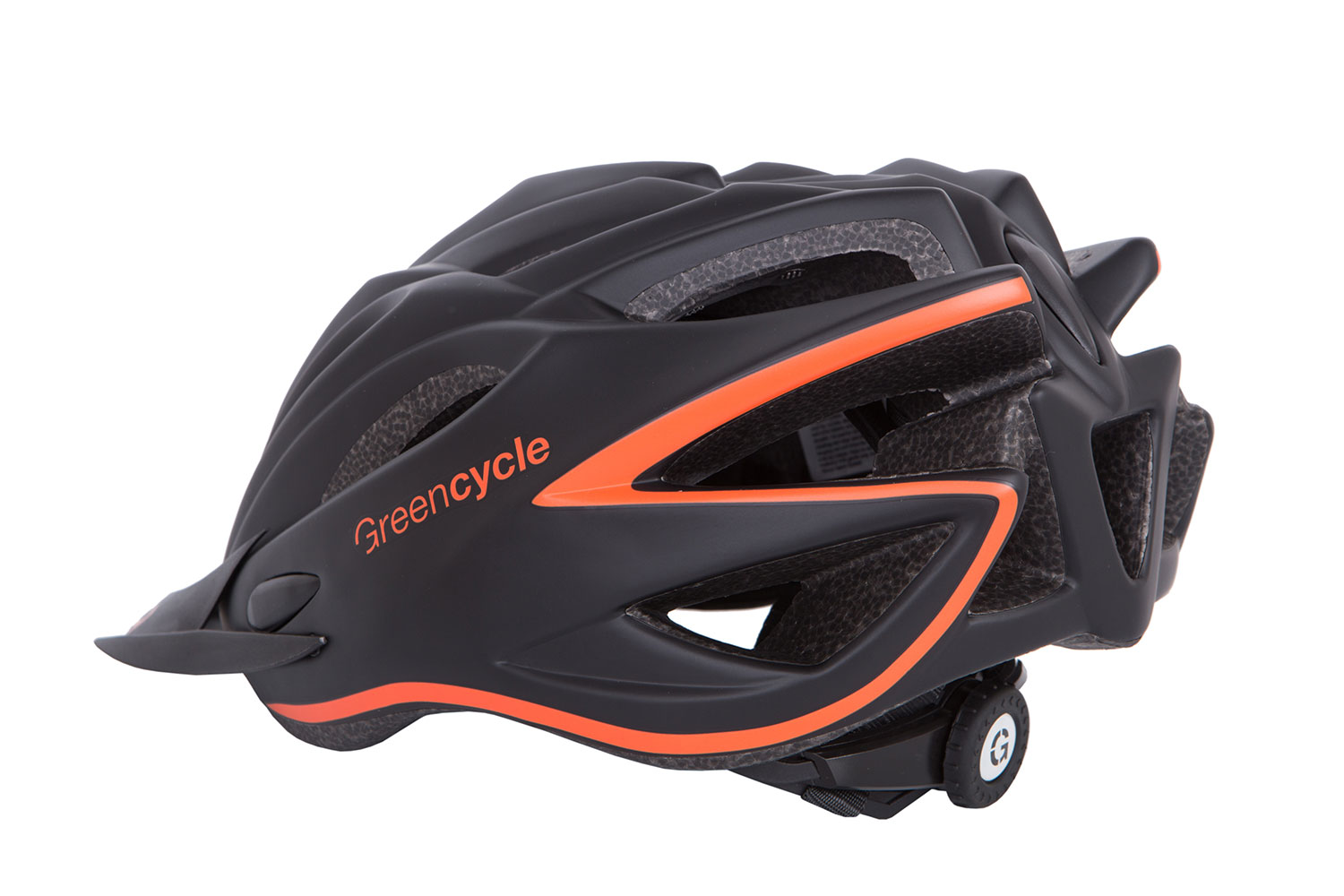 Шлем Green Cycle New Rock размер 54-58см черно-оранжевый матовый фото 3