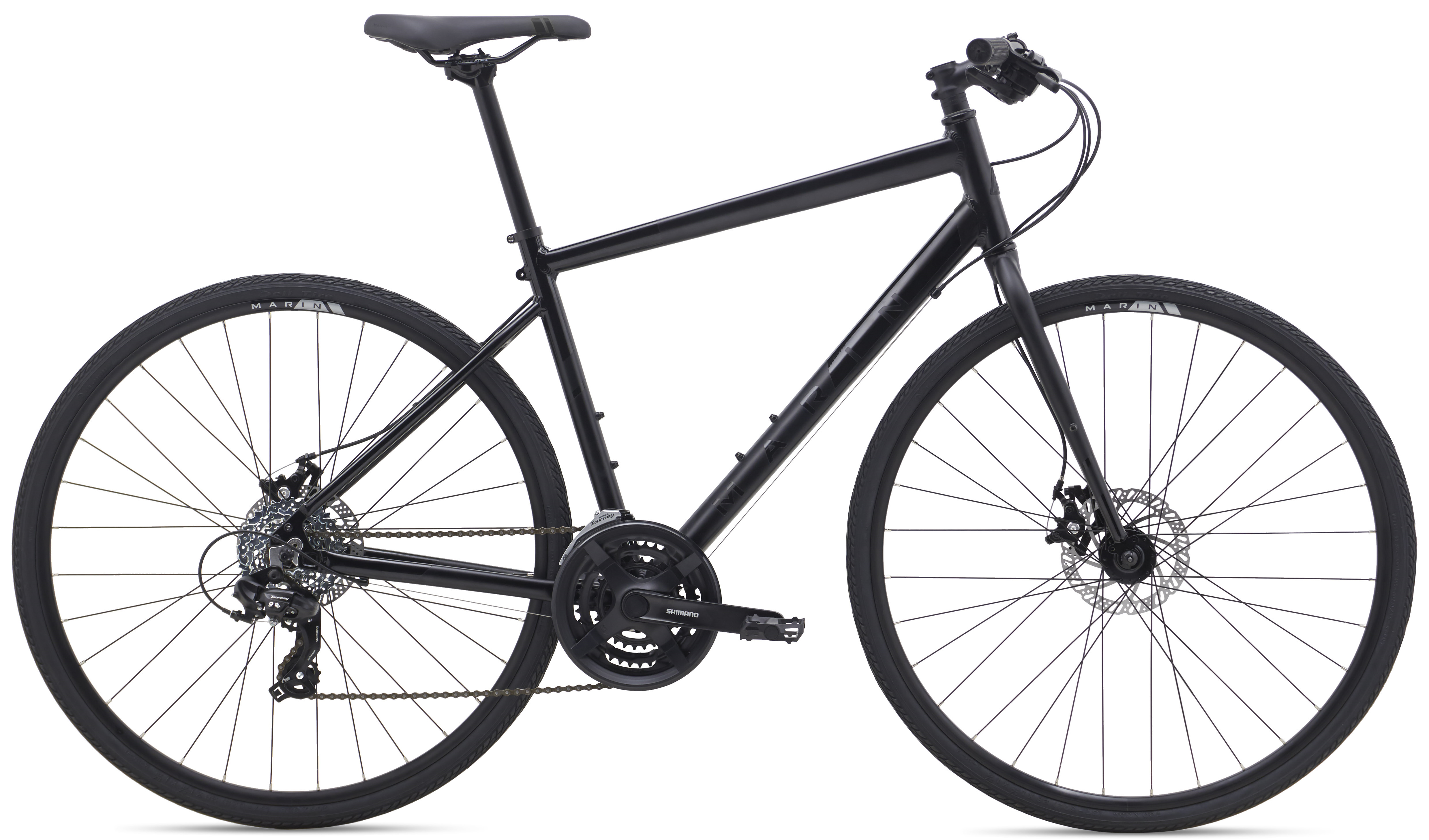 Велосипед 28" Marin FAIRFAX 1 рама - X 2021 Gloss Black/Satin Black фото 