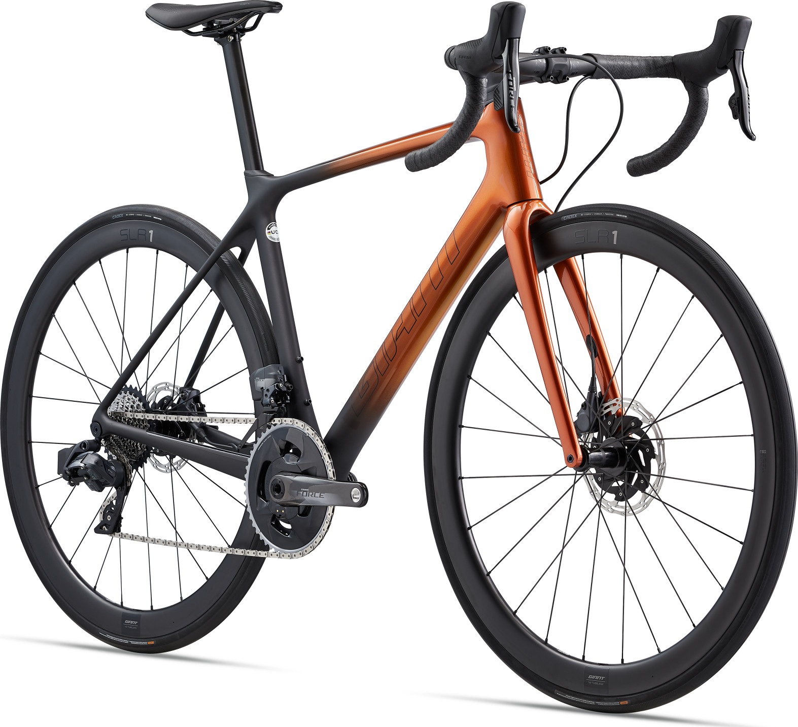 Велосипед 28" Giant TCR ADVANCED PRO 0 DISC AXS рама - M Gloss Amber Glow/Matte Carbon A2 фото 2