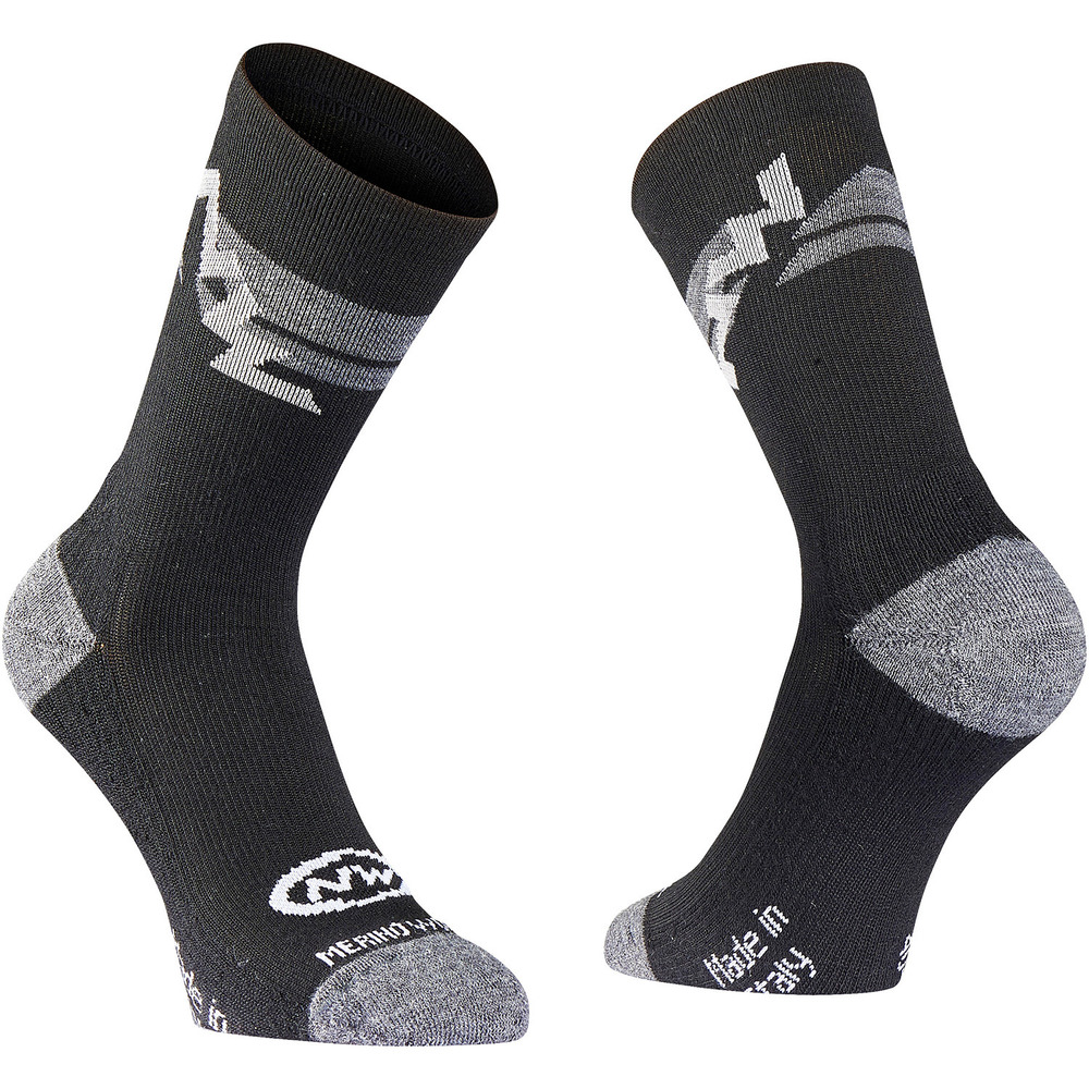 Шкарпетки Northwave Extreme Winter High утеплені чоловічі, чорно-сірі, р 44-47 L