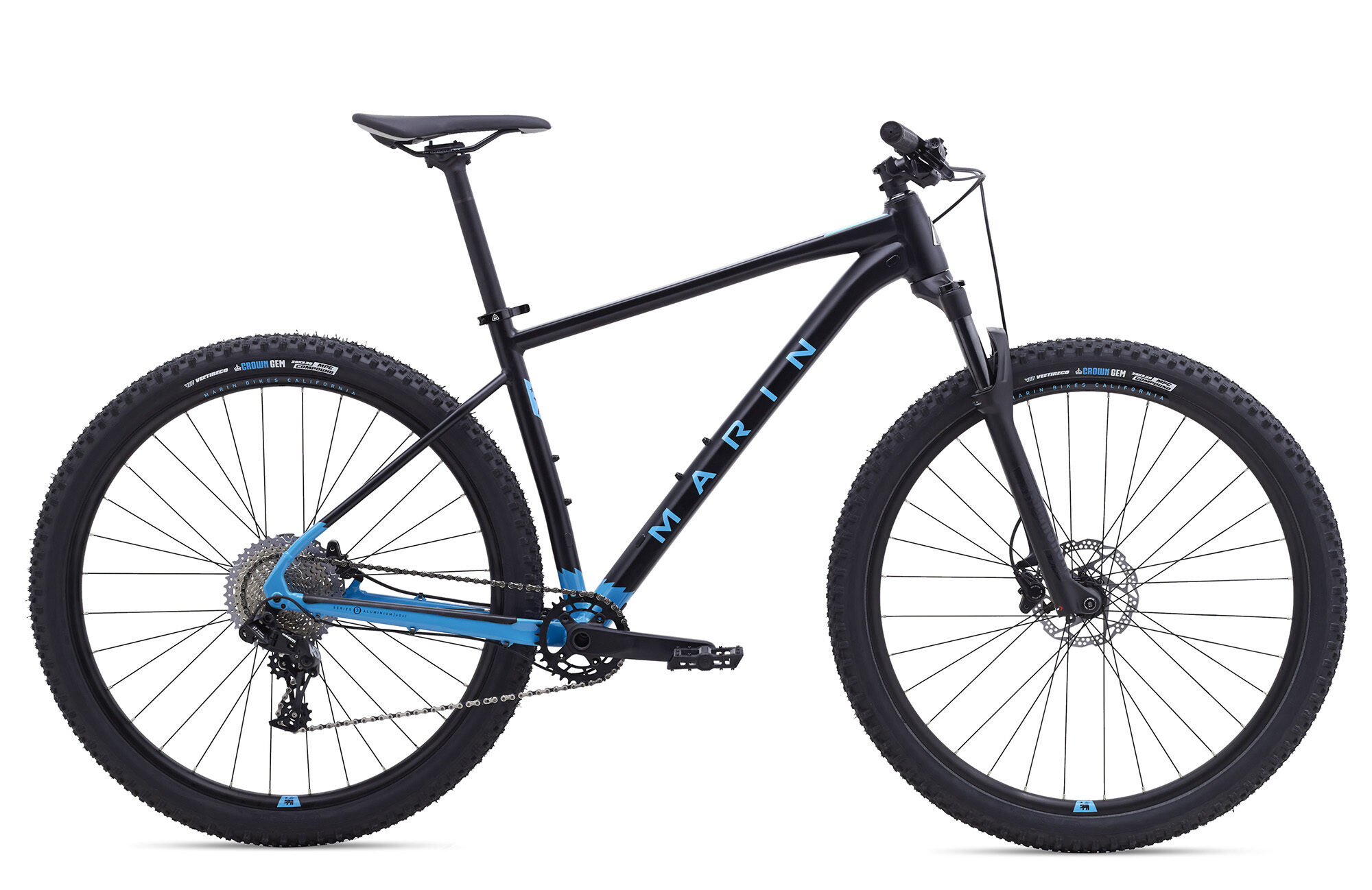 Велосипед 29" Marin TEAM MARIN рама - XL Satin Black/Cyan A0 фото 
