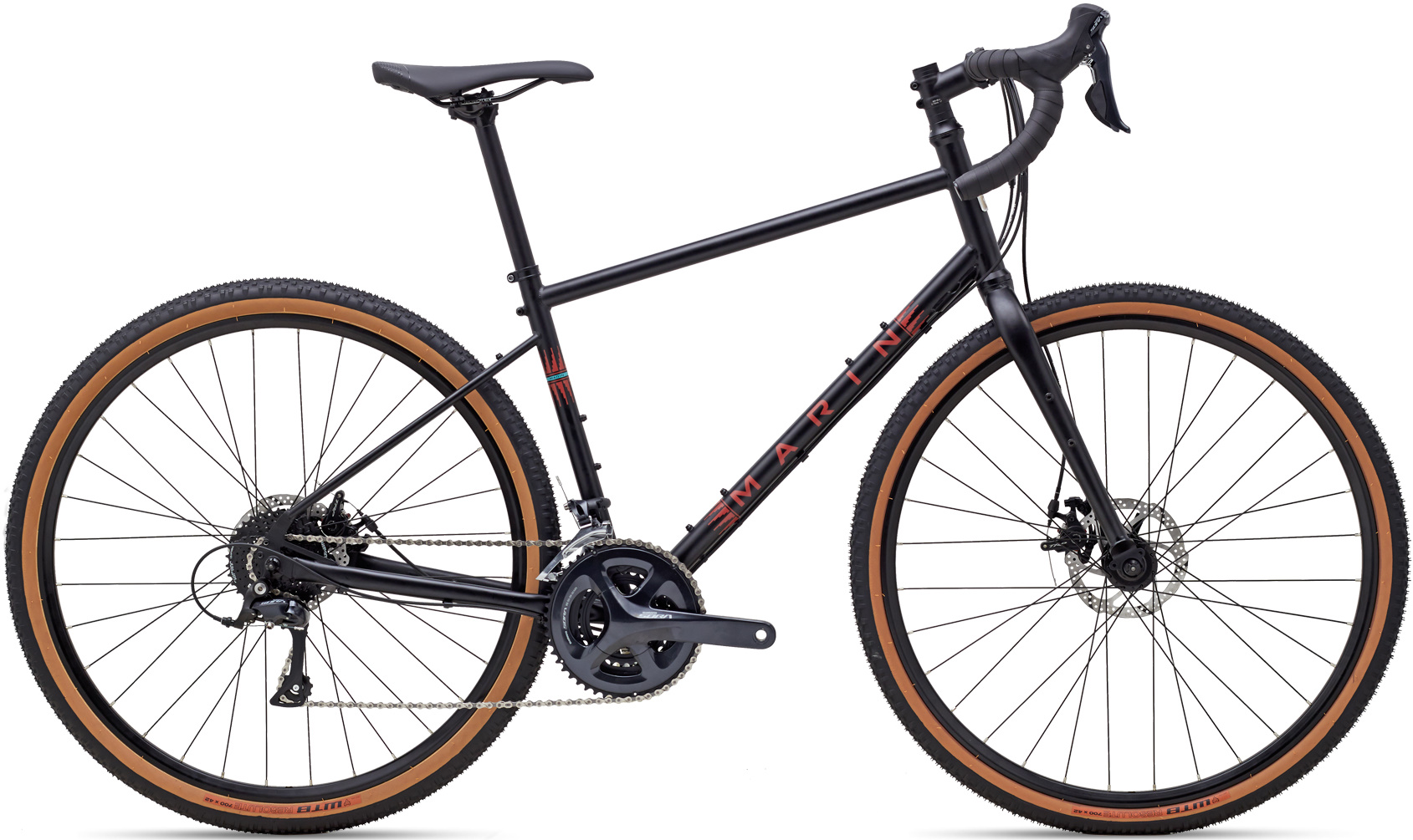 Велосипед 27,5" Marin FOUR CORNERS рама - XS Satin Black/Red A3 фото 