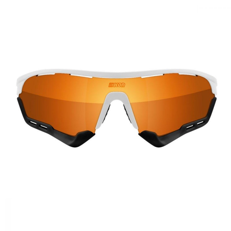 Очки SCICON Aerotech SCNPP Multimirror, белые, оранжевая линза, XL фото 2