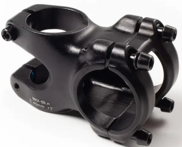 Винос керма ZOOM TDS-D611-8FOV/ISO-M 1 1/8" 31,8мм кут 3, 40мм, чорний фото 