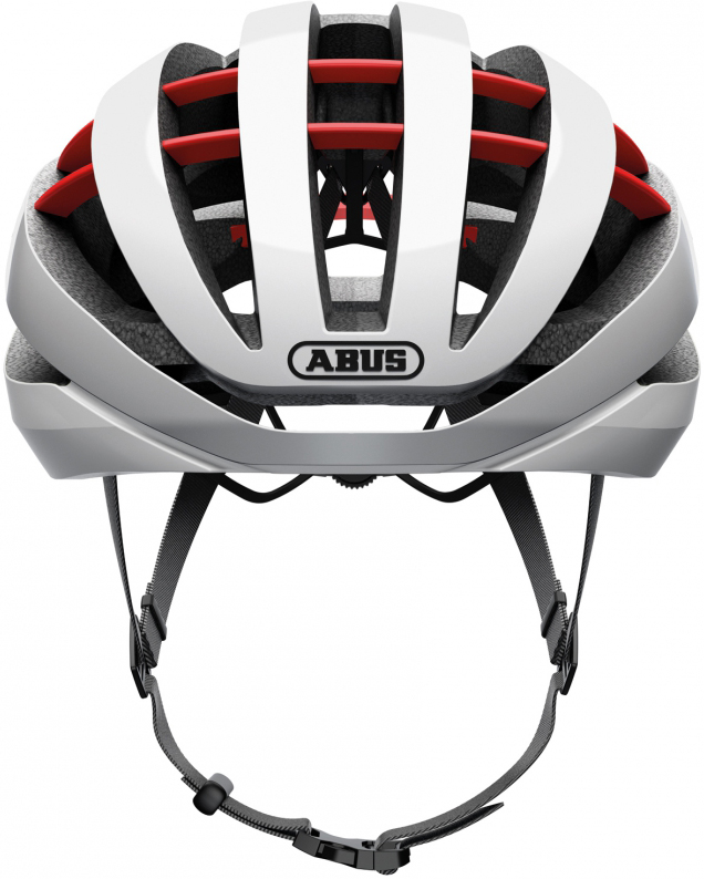 Шлем ABUS AVENTOR, размер M (54-58 см), Quin Polar White, бело-черный фото 2