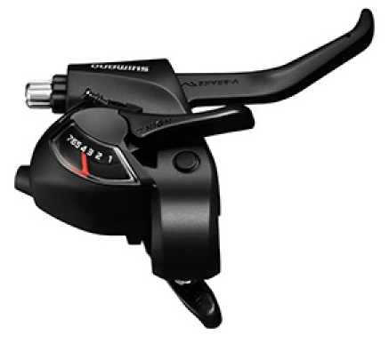 Гальм ручка/шифтер Shimano ST-EF41 правий 6-зв, чорний ОЕМ фото 
