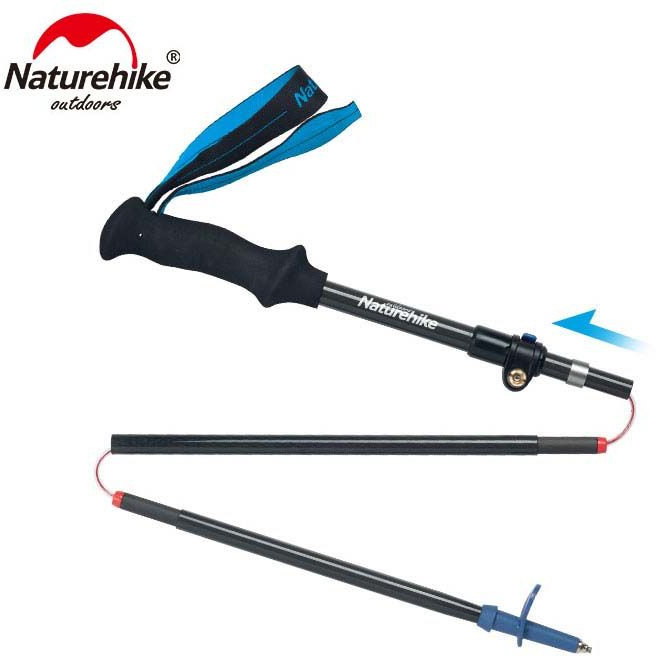 Трекінгова палиця Naturehike NH18D010-Z, 3 секції, 115-135 см, блакитна, 1 шт фото 2