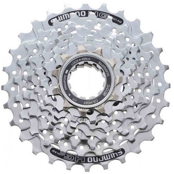 Касета 8-k 11-32T SHIMANO CS-HG51-8 silver фото 