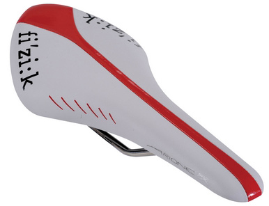 Сідло Fizik Arione CX база-k: ium червоний глянц мікротекс/білий мікротекс фото 