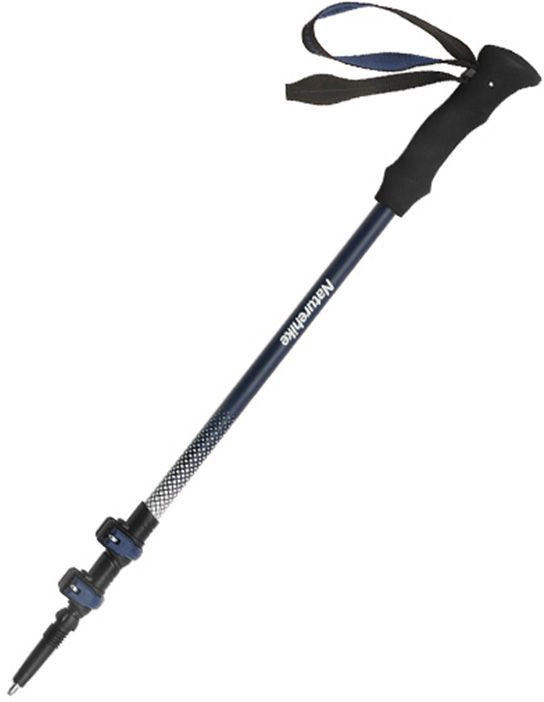Трекинговая палка Naturehike CNK2300DS010, 3 секции, 62-135 см, голубая, 1 шт фото 