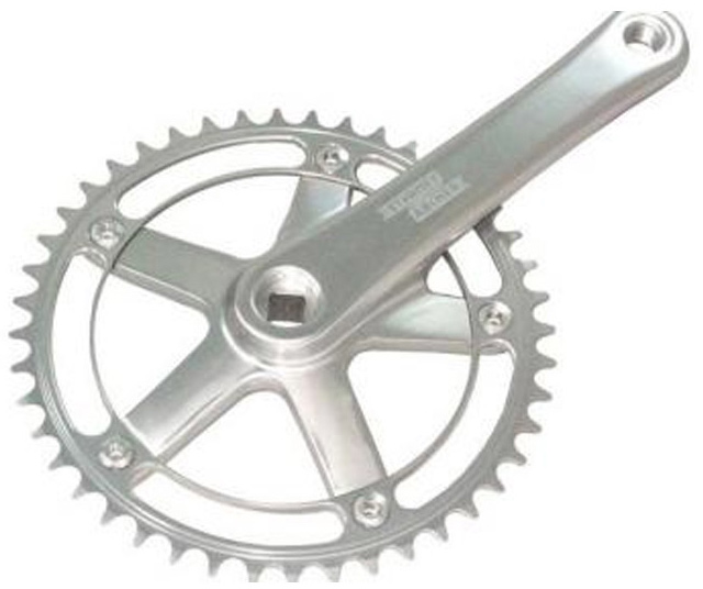 Шатун Sturmey Archer FCT66 46T, для фікс. під квадрат, 170mm, 1/2" * 1/8" срібла. фото 