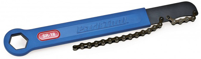 Ключ-хлист Park Tool SR-18 для одношвидкісних касет і фрівілів 1/8 "(fixed gear)