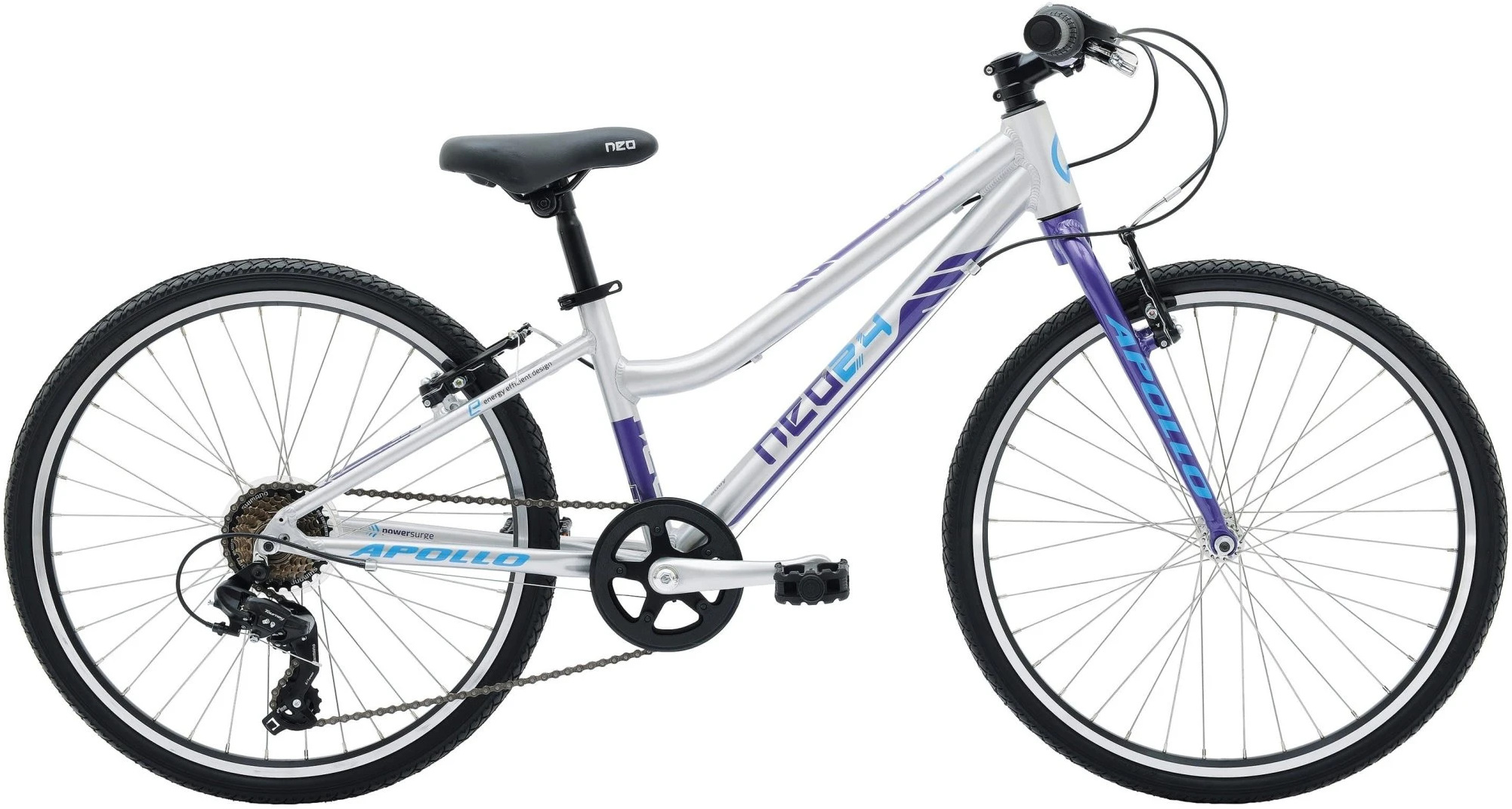 Велосипед 24" Apollo NEO 7s girls фіолетовий/синій фото 