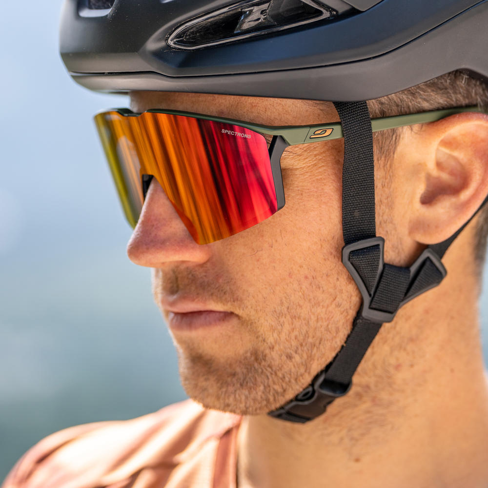 Окуляри Julbo EDGE SPECTRON 3+SPECTRON 0, хакі, червона+прозора лінзи фото 8
