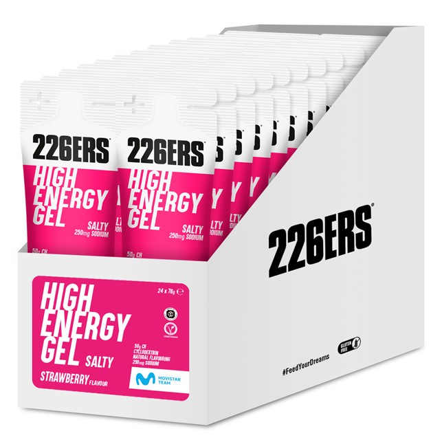 Гель 226ERS High Energy 50г вуглеводів солона полуниця 76г 24шт/уп 1824г фото 