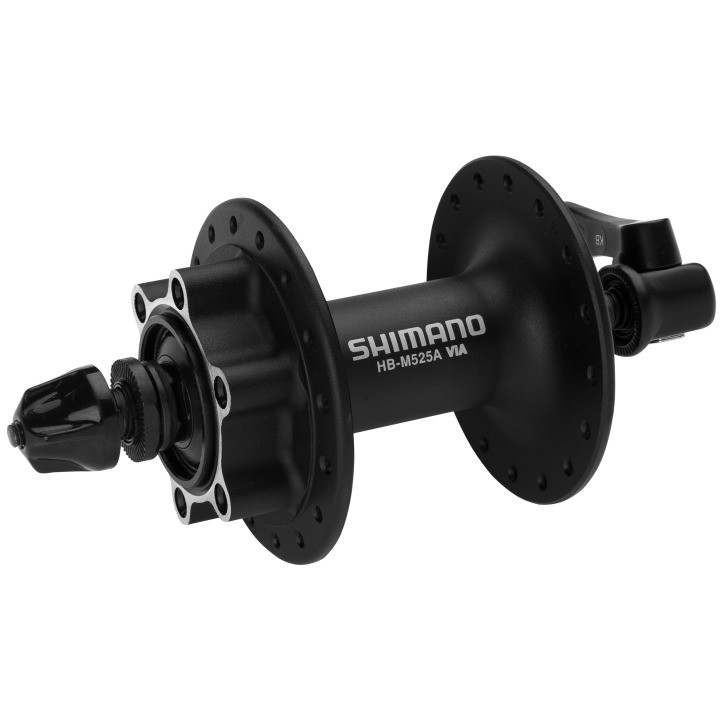 Втулка пер. Shimano HB-M525 DEORE 32H под диск 6 болт., черная фото 
