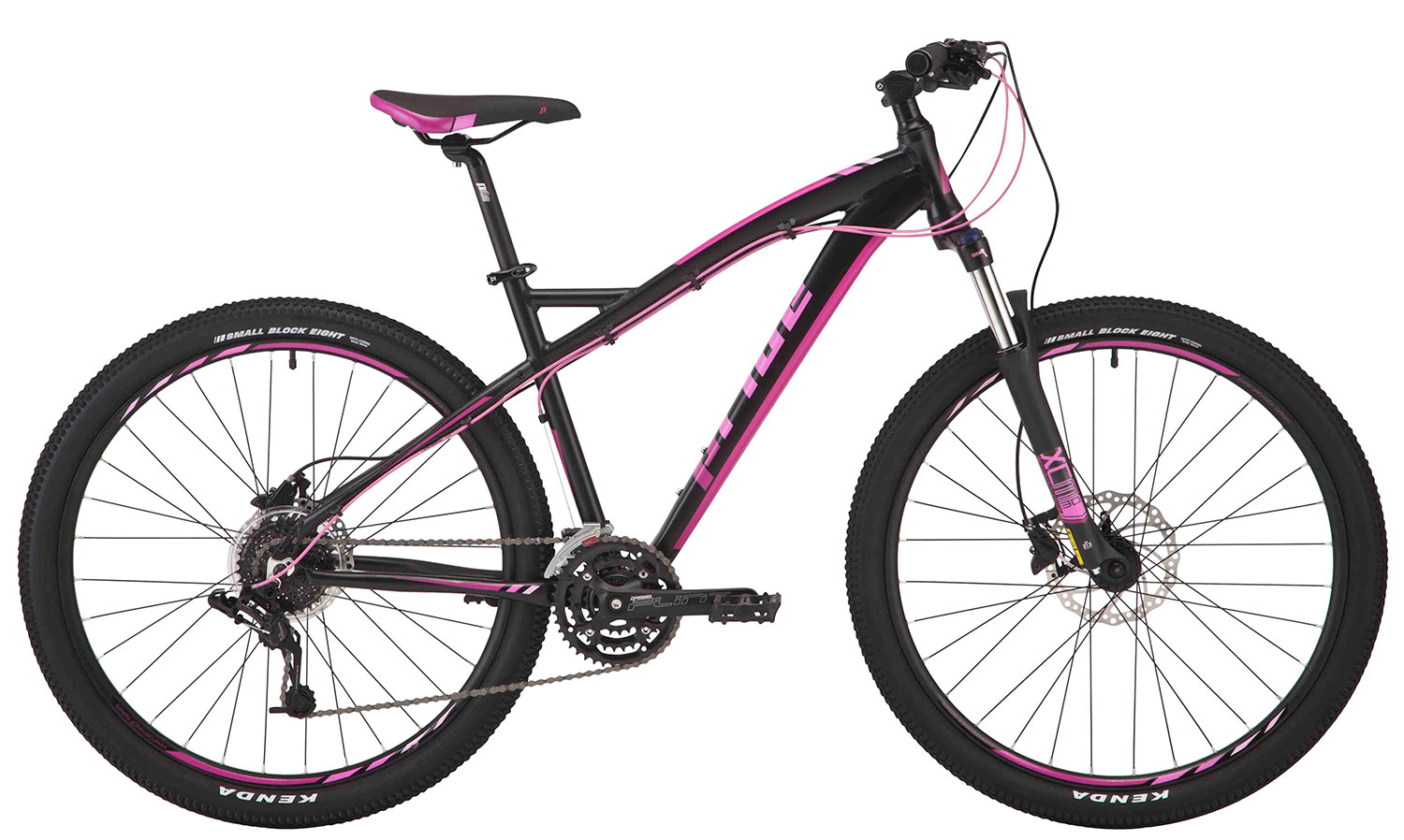 Велосипед 27,5" Pride ROXY 7.3 рама - 16" черный/малиновый/розовый 2017 фото 