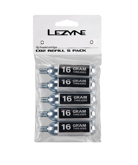 Картриджи с CO2 Lezyne CO2 16G, 5*16 г фото 2