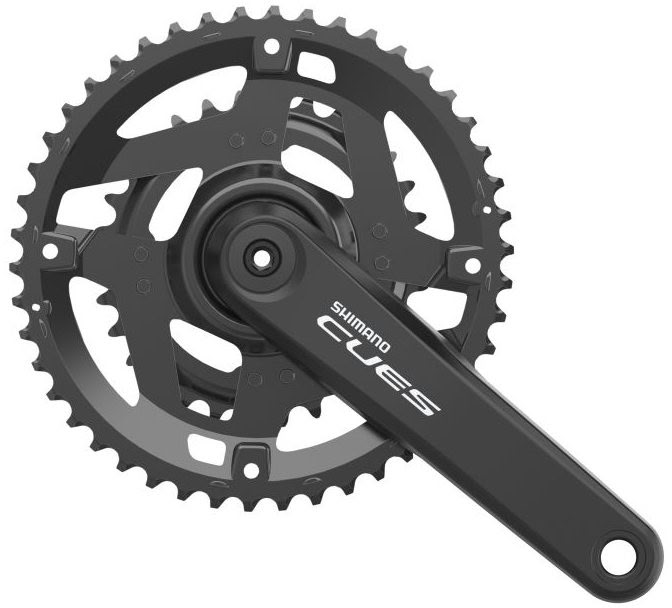 Шатуны Shimano FC-U4010-2 CUES, 170 мм, 2x9/10/11-ск., 46x30T, интегрированная ось, без каретки фото 