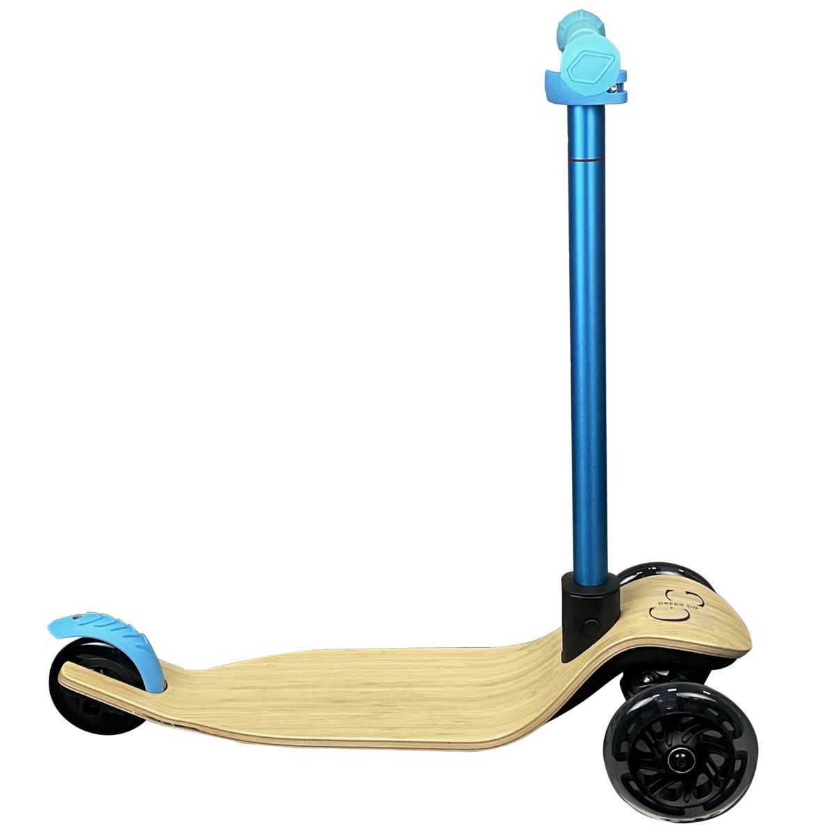 Самокат дитячий 3х колісний GreenGo Wood Blue фото 4