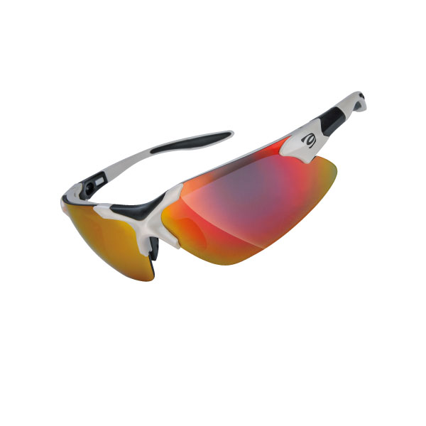Очки EXUSTAR CSG17-WH сменная линза в комплекте+ съемный ремешок, защита от ультрафиолета, белые фото 