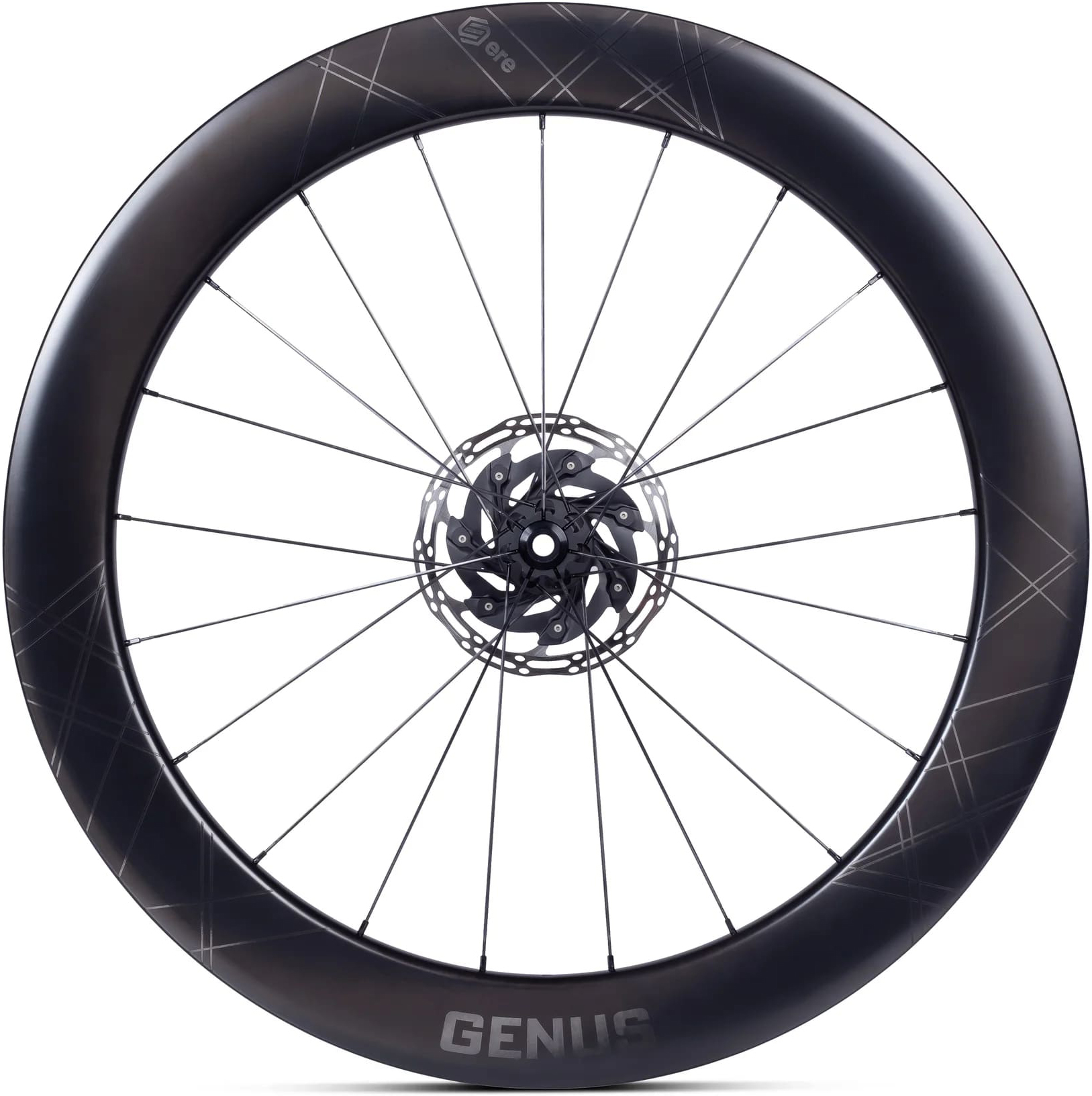 Колесо пер. + задн. 28" ERE GENUS II AE65 CARBON, Road, 100x12/142x12, CL, HG11, tubeless, черный сатин фото 3