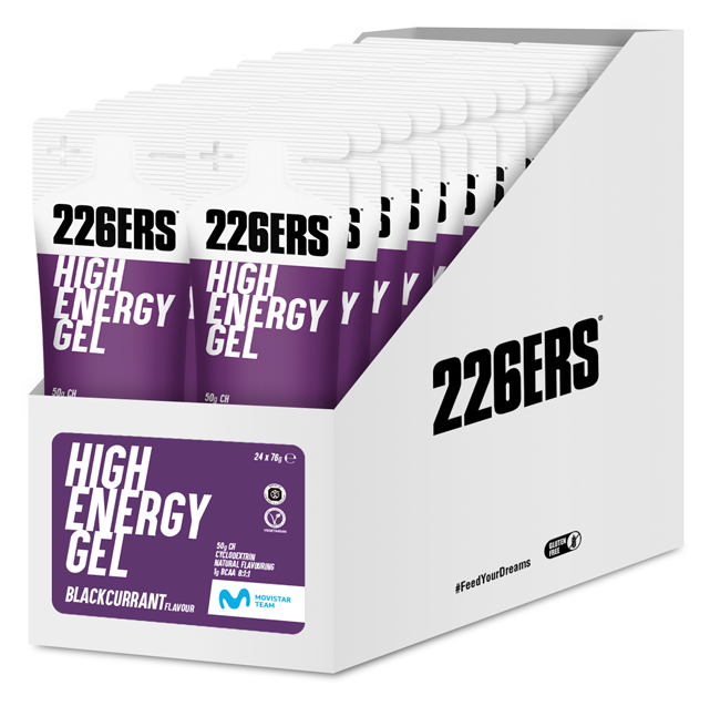 Гель 226ERS High Energy 50г вуглеводів BCAA чорна смородина 76г 24шт/уп 1824г фото 