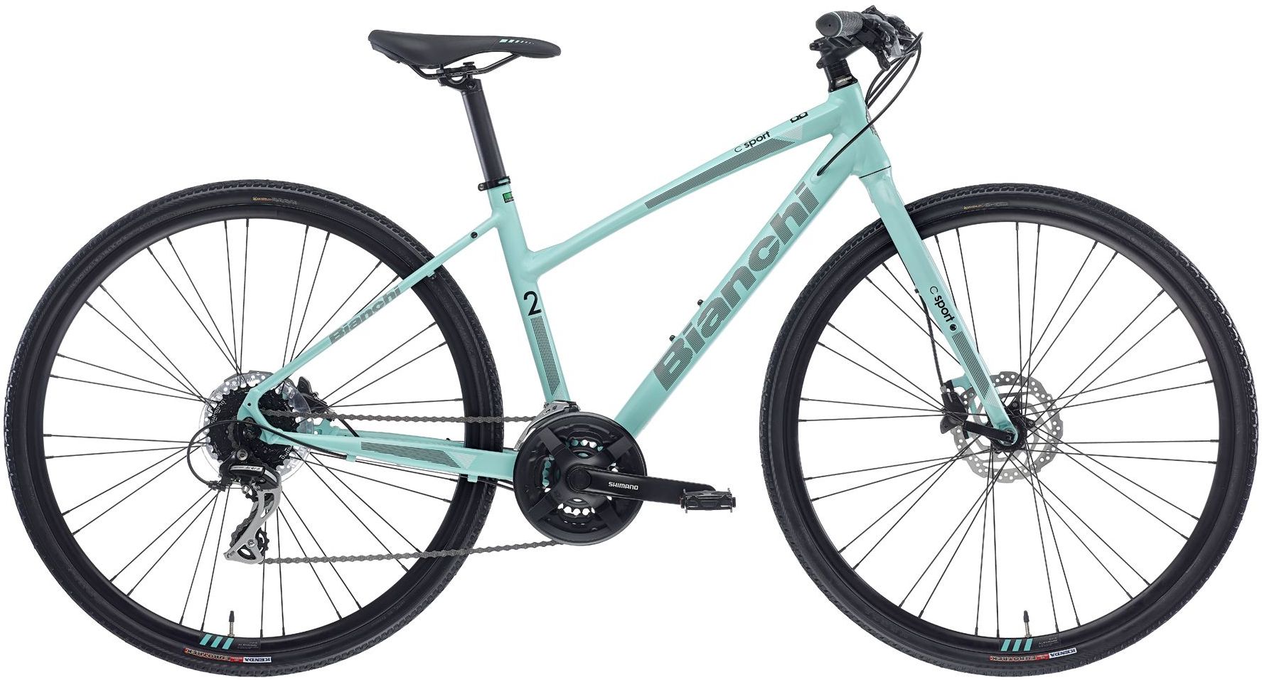 Велосипед 28" Bianchi C-SPORT 2 DAMA рама - 43 см Celeste A1 фото 