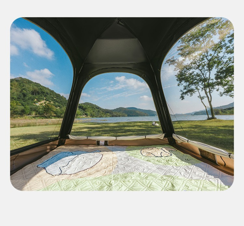 Намет тримісний Naturehike Ango CNK2550WS010, саморозкладний, розмір L, сірий фото 2