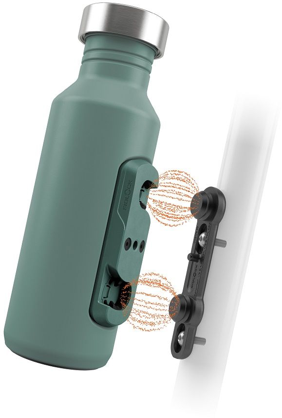 Фляга 0,6 Fidlock TWIST STEEL BOTTLE 600 + BIKE BASE, Green фото 