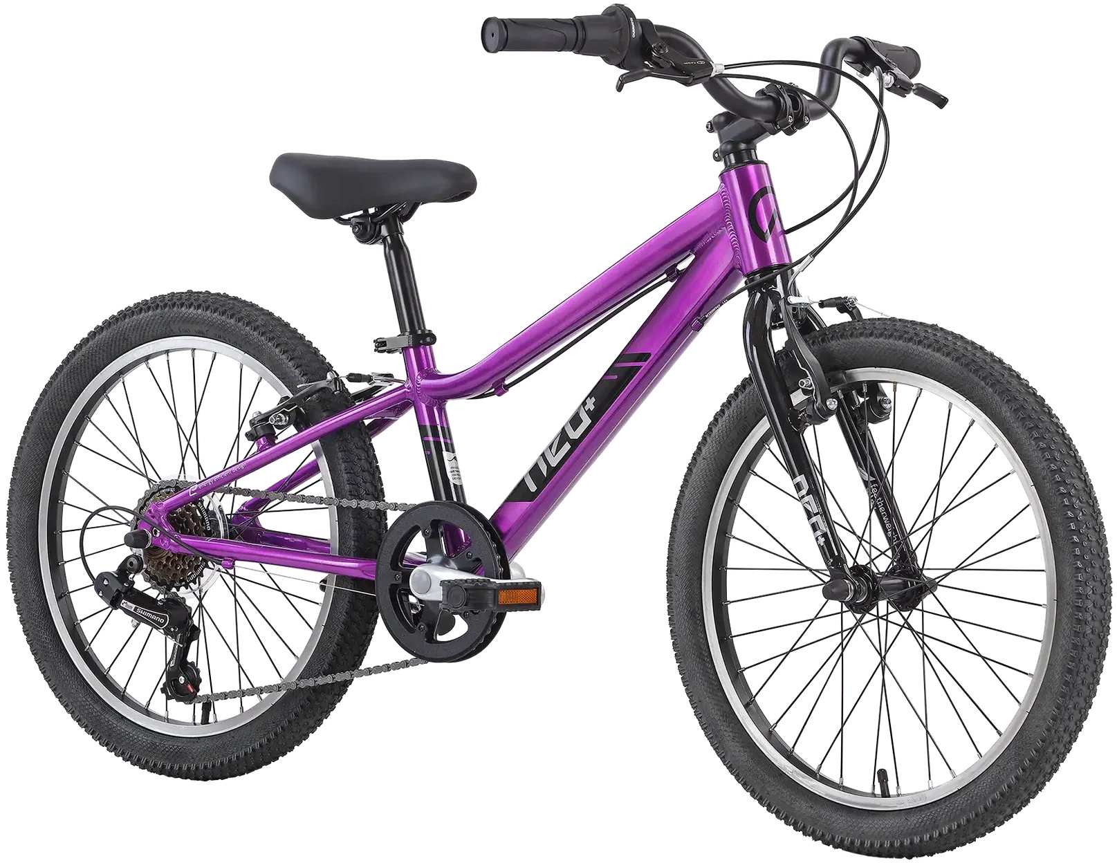 Велосипед 20" Apollo NEO 6s girls Chrome Purple фото 2