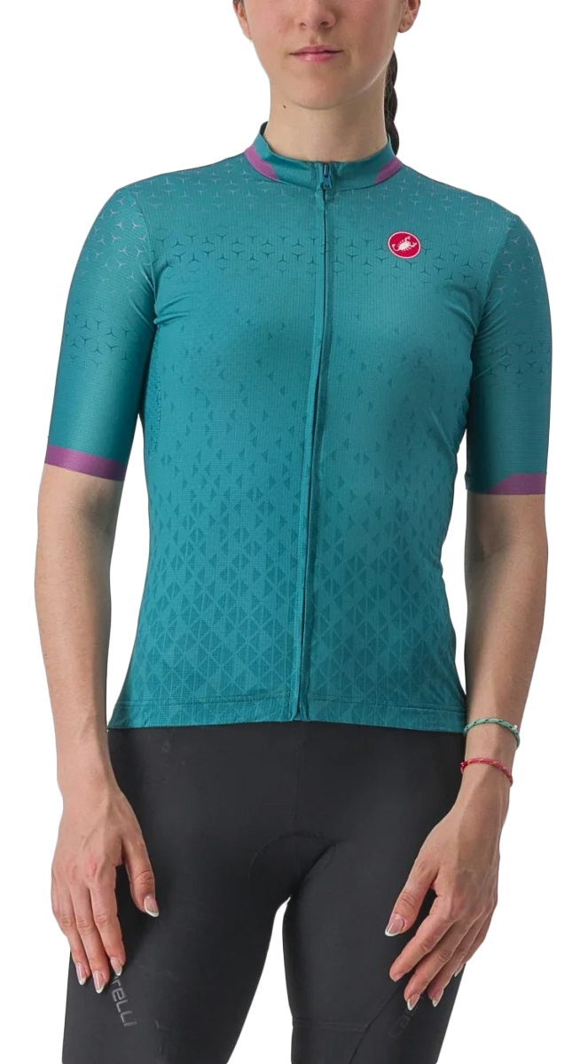 Джерси Castelli Pezzi кор рукав женское бирюзовое S фото 