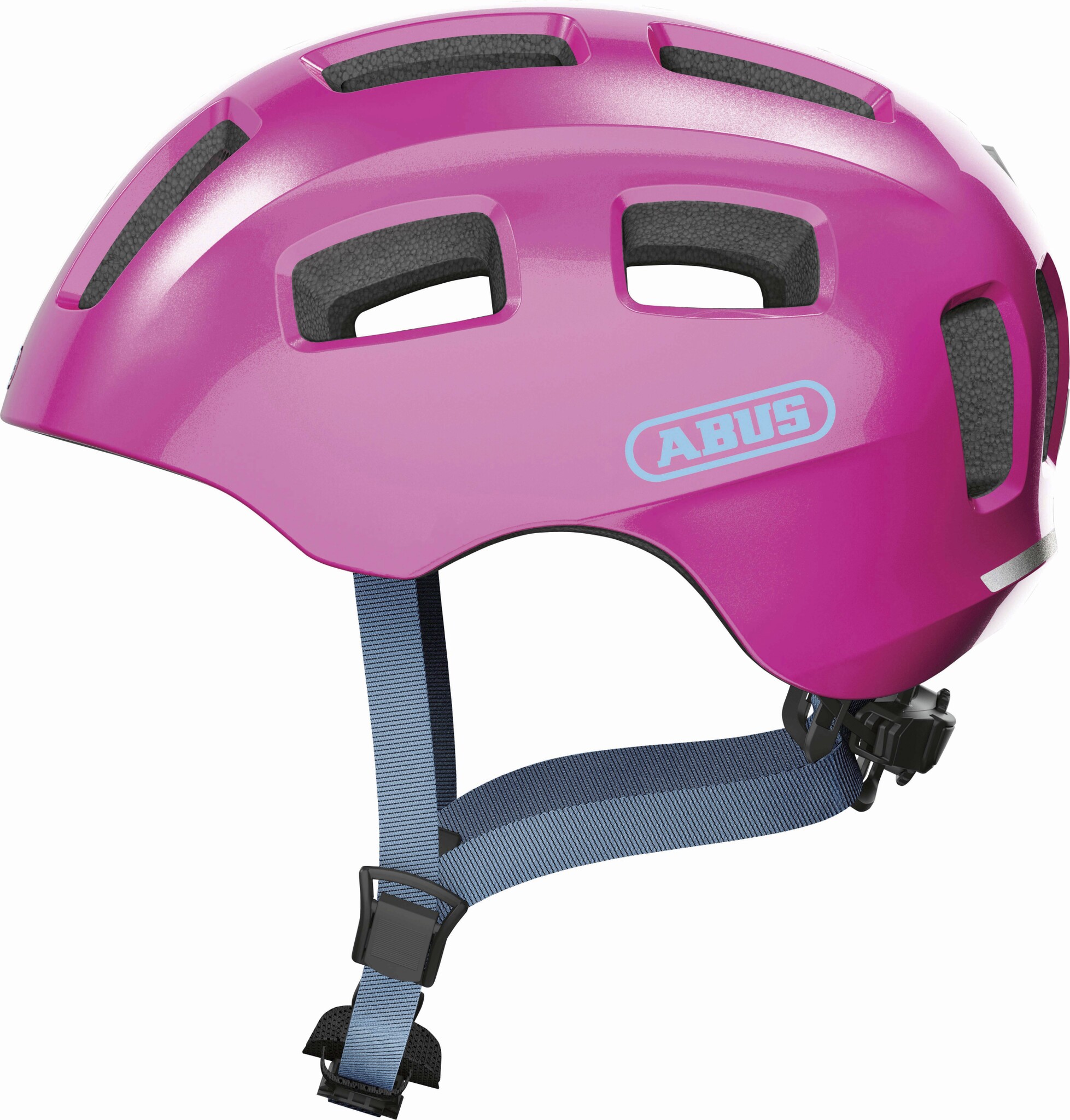 Шлем детский ABUS YOUN-I 2.0, размер S, Sparkling Pink, розовый фото 