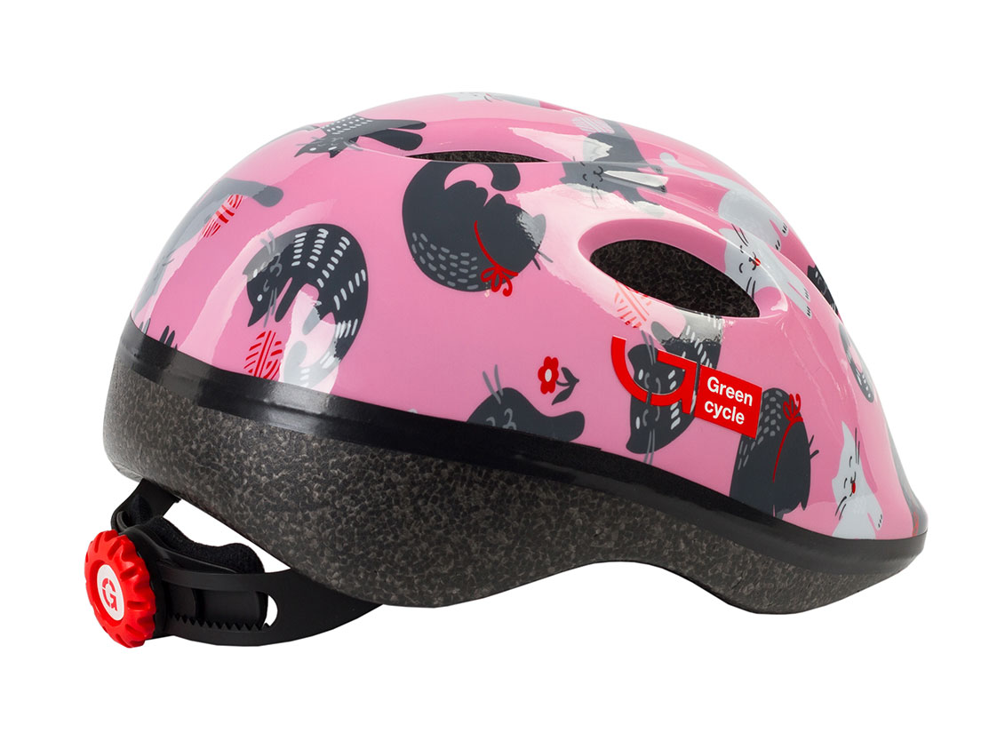 Шлем детский Green Cycle Kitty размер 50-54см розовый фото 2