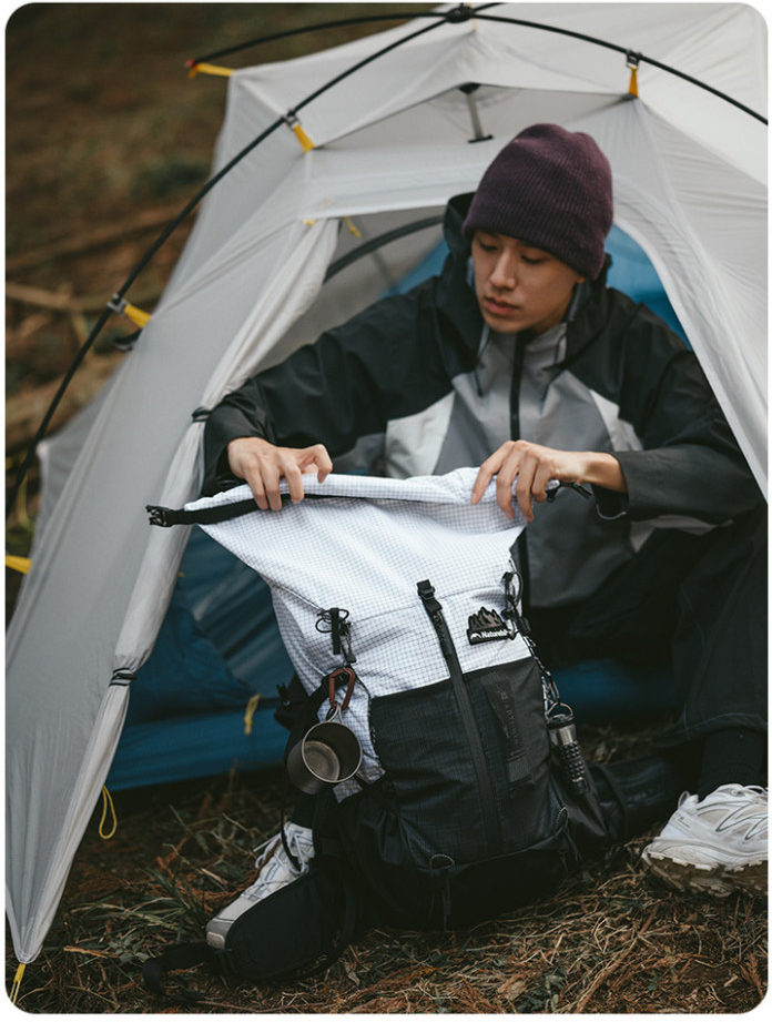 Рюкзак Naturehike Helium CNK2300016, 30+5 л, коричневий фото 4