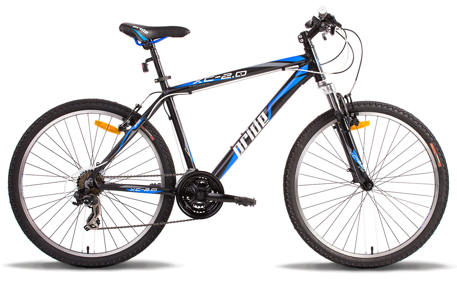 Велосипед 26" Pride XC-2.0 рама - 17" черно-синий матовый 2014 фото 
