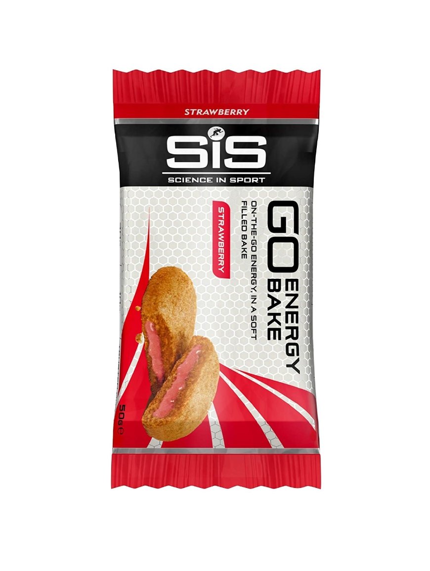 Печенье с начинкой SiS GO Energy Bake, Клубника, 50 г фото 