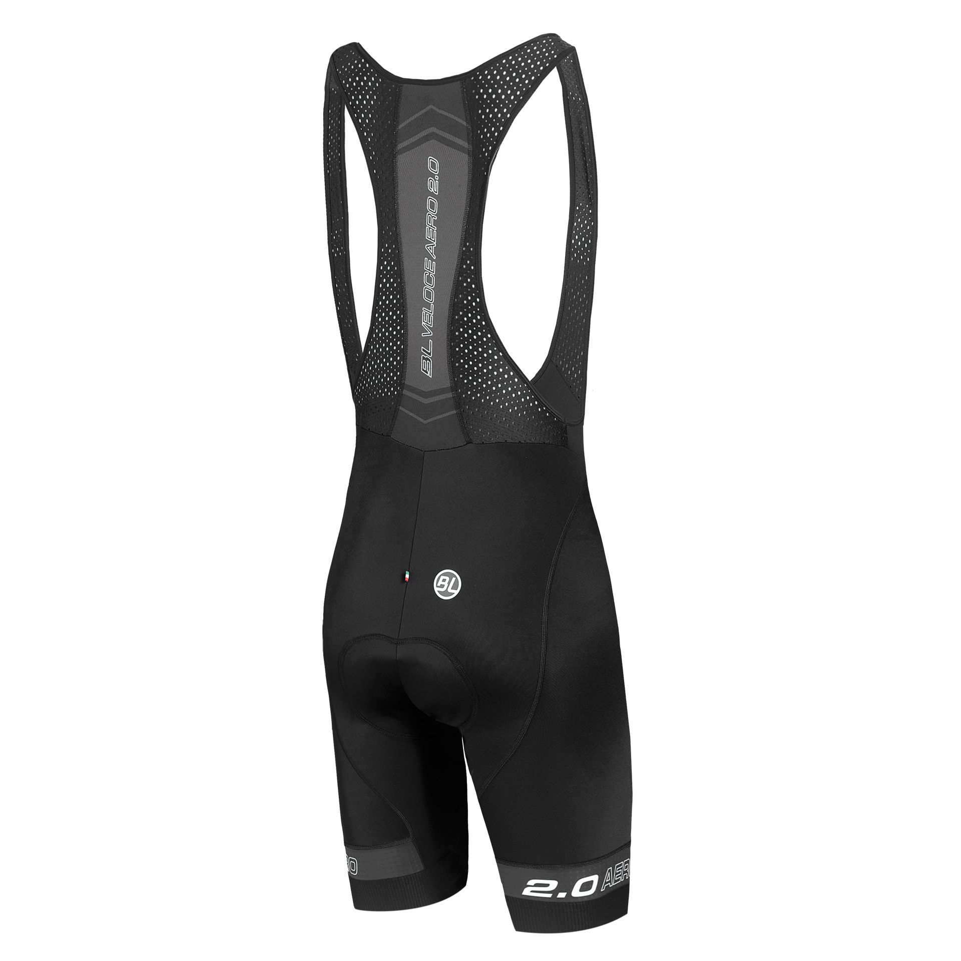 Велотруси Bicycle Line AERO 2.0 BIB SHORT, з памперсом, чоловічі, на лямках, чорно-сірі розмір XXL фото 2