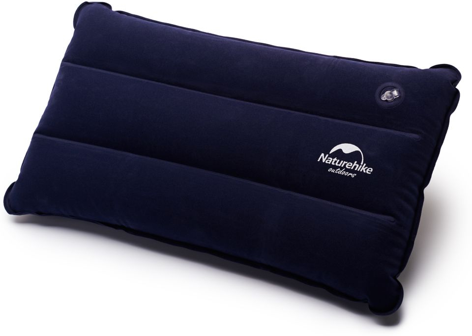 Подушка надувна Naturehike NH18F018-Z, 44x27 см, темно-блакитна фото 