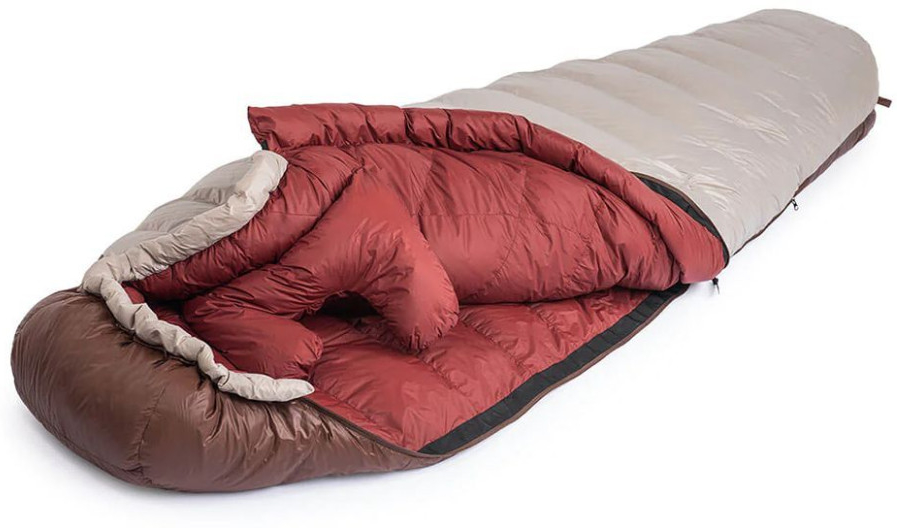 Спальний мішок Naturehike Snowbird NH20YD001, пух, розмір L, коричневий 380 г фото 3