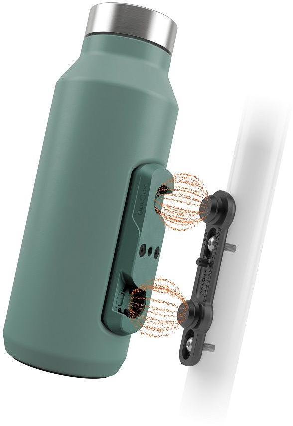 Термофляга 0,5 Fidlock TWIST STEEL BOTTLE 500 Insulated + BIKE BASE, Green фото 