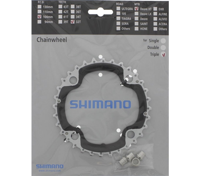 Звезда к шатуну Shimano FC-M780 DEORE XT, 32T, 3X9/10-ск., АЕ фото 