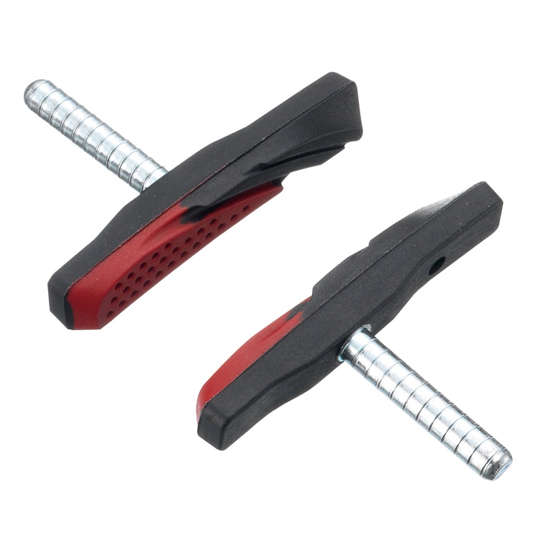 Колодки под V-Brake ALHONGA HJ-959.13T2 72мм безрезьбовые черно-красные фото 