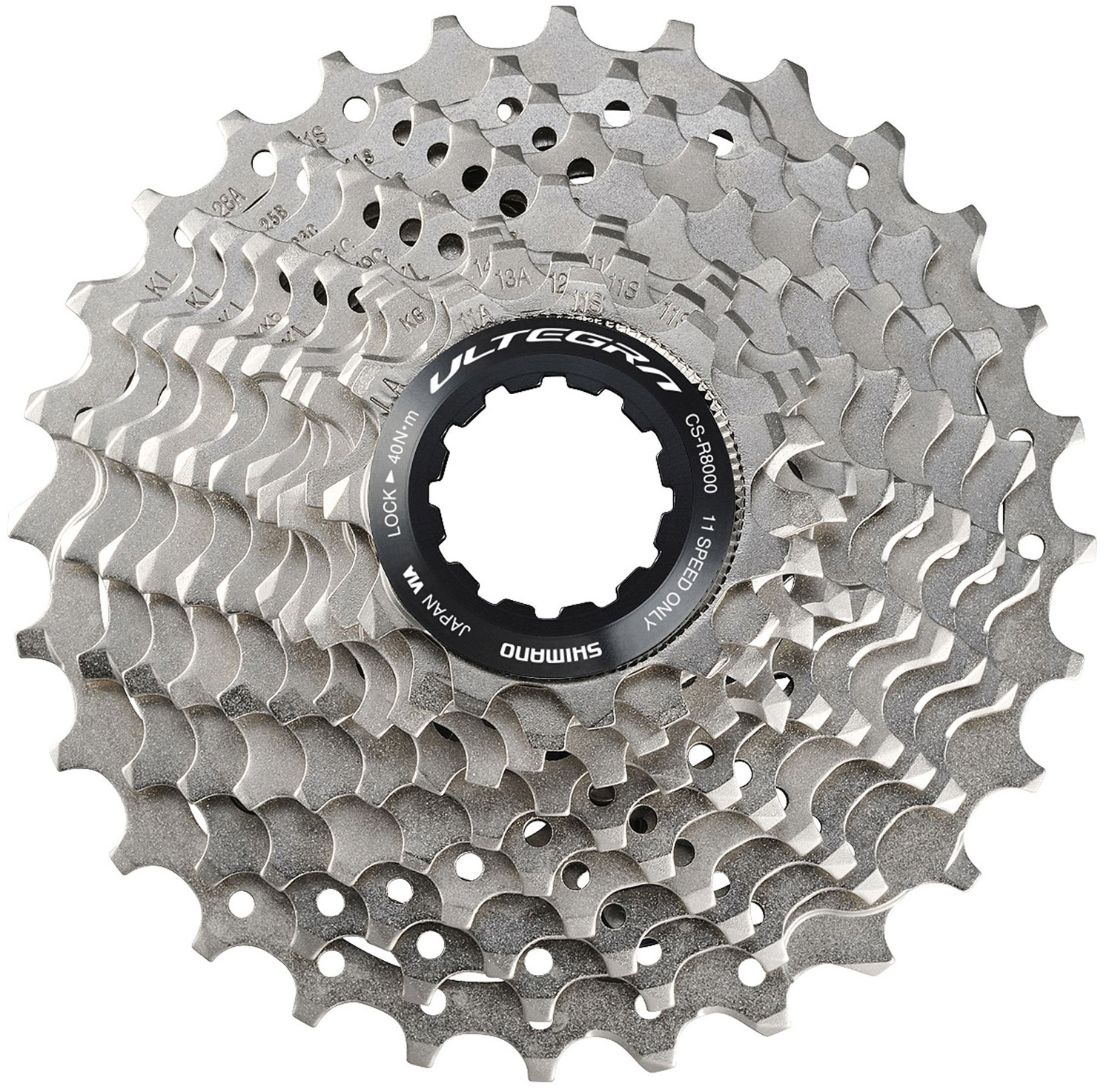 Кассета Shimano CS-R8000 ULTEGRA, 11-ск., 11-30, серебр. фото 