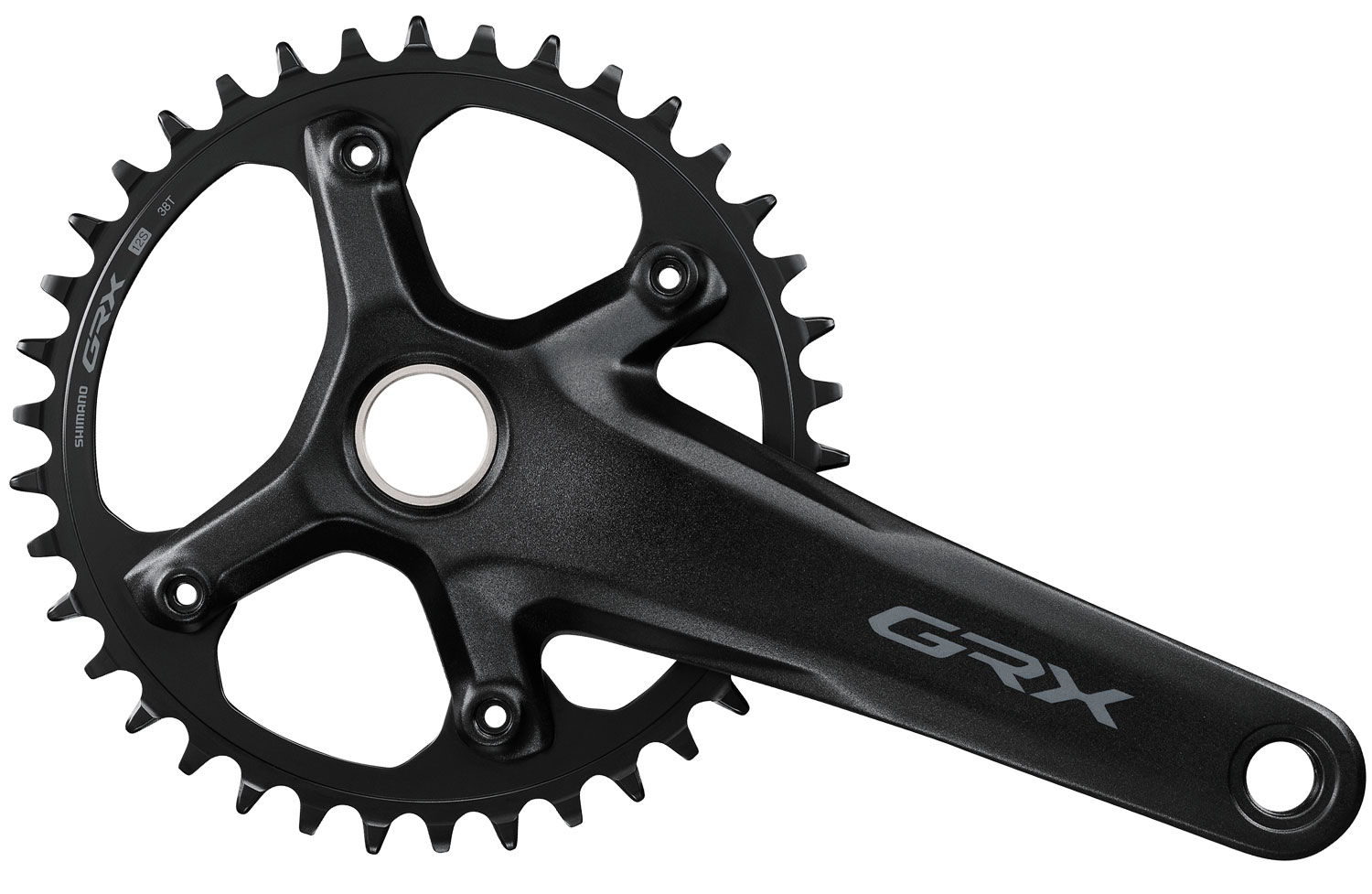 Шатуны Shimano FC-RX610-12 GRX, Hollowtech II, 172.5 мм, 1x12, 38Т, без каретки фото 