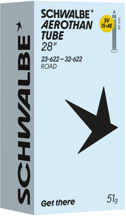 Камера TPU 28" (23/32-622) Schwalbe SV15-AE AEROTHAN, Alu 60mm фото 