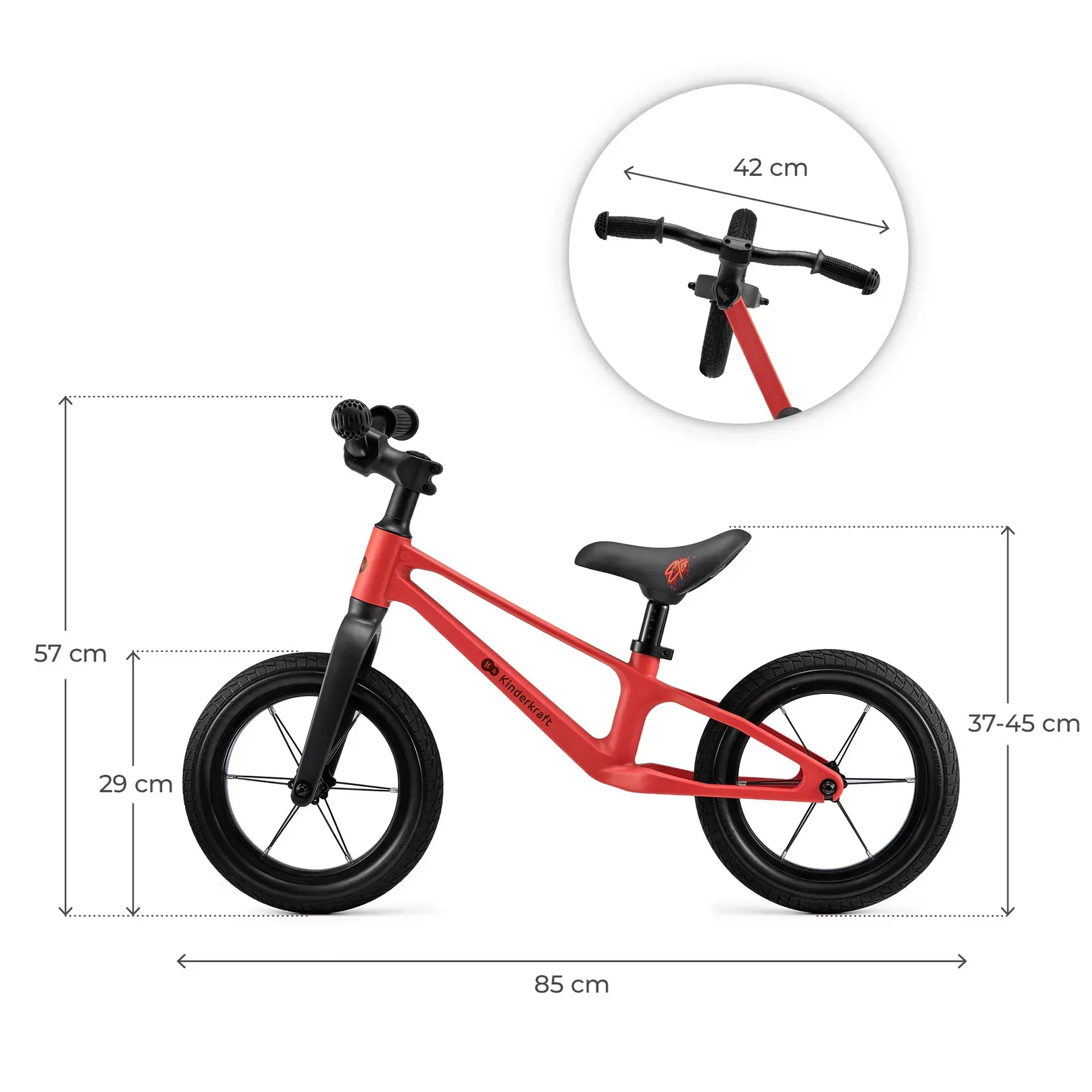 Біговел 12" Kinderkraft Eter Red фото 6