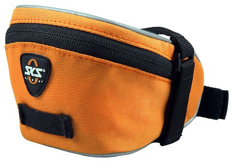 Подседельная сумка SKS Base Bag M крепление за рамки седла+подседел, оранж. фото 