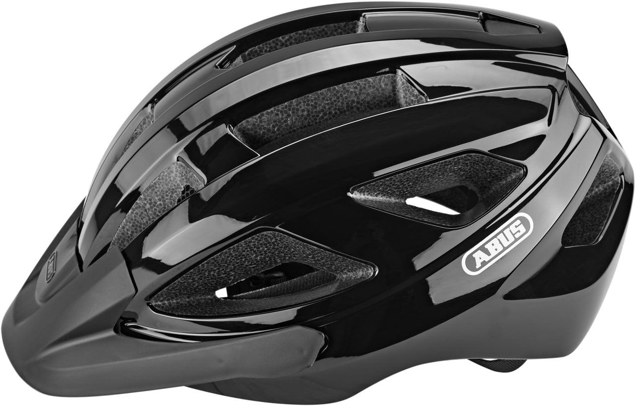 Шлем ABUS MACATOR, размер M (52-58 см), Shiny Black, черный