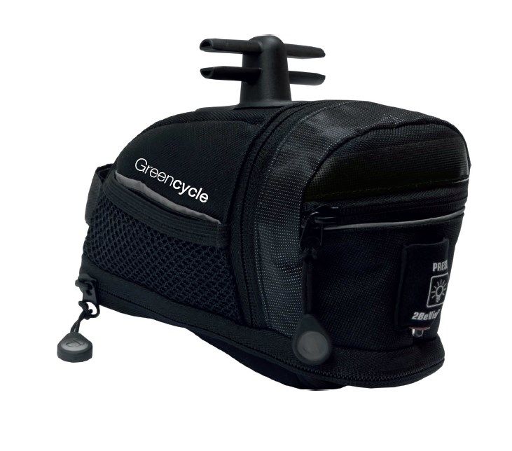 Сумка подседельная Green Cycle Saddle bag M black фото 
